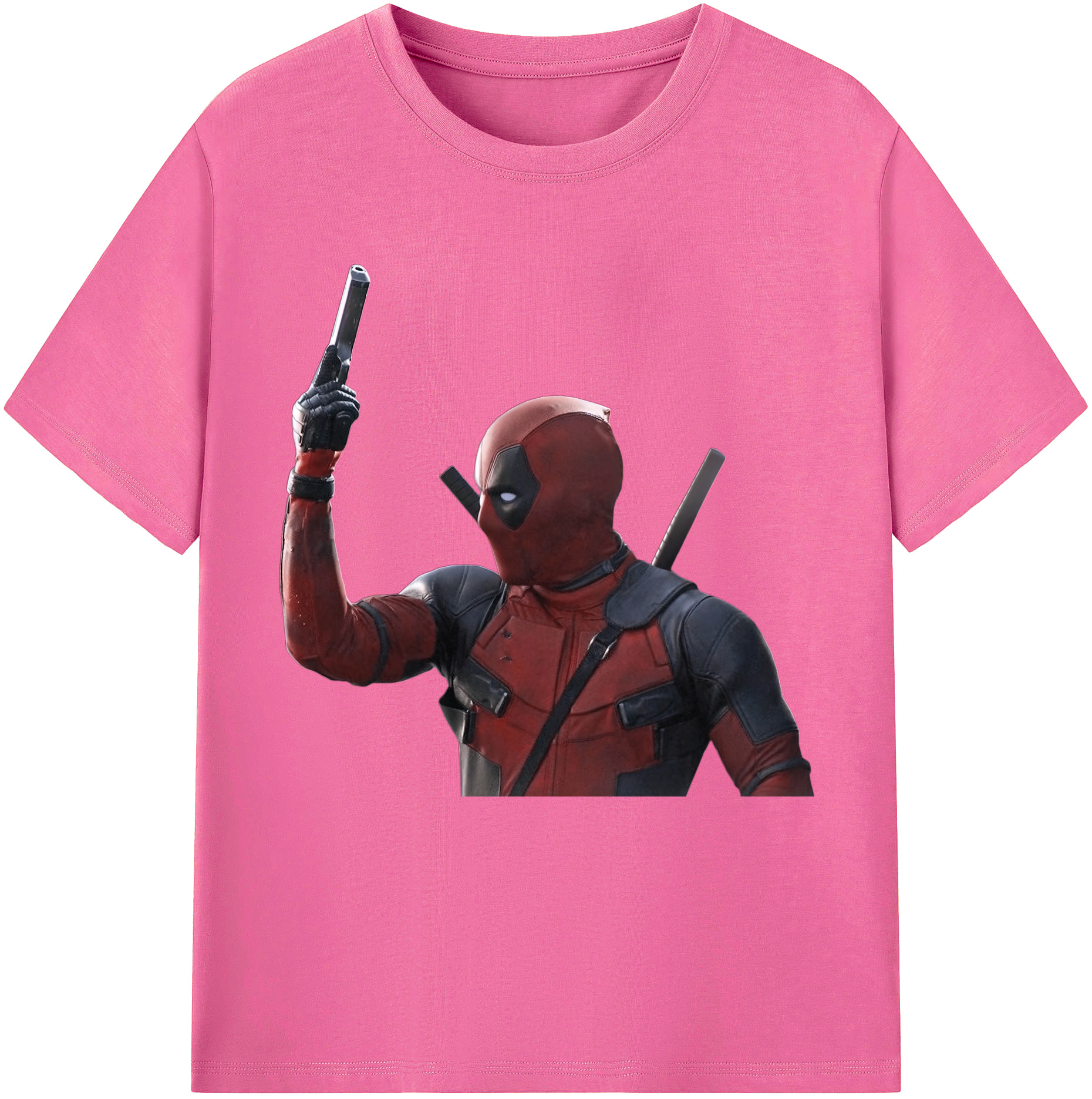 （画像用） Deadpool デッドプール レディースカジュアルプリントTシャツ（綿100％）